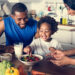 healthy family breakfast